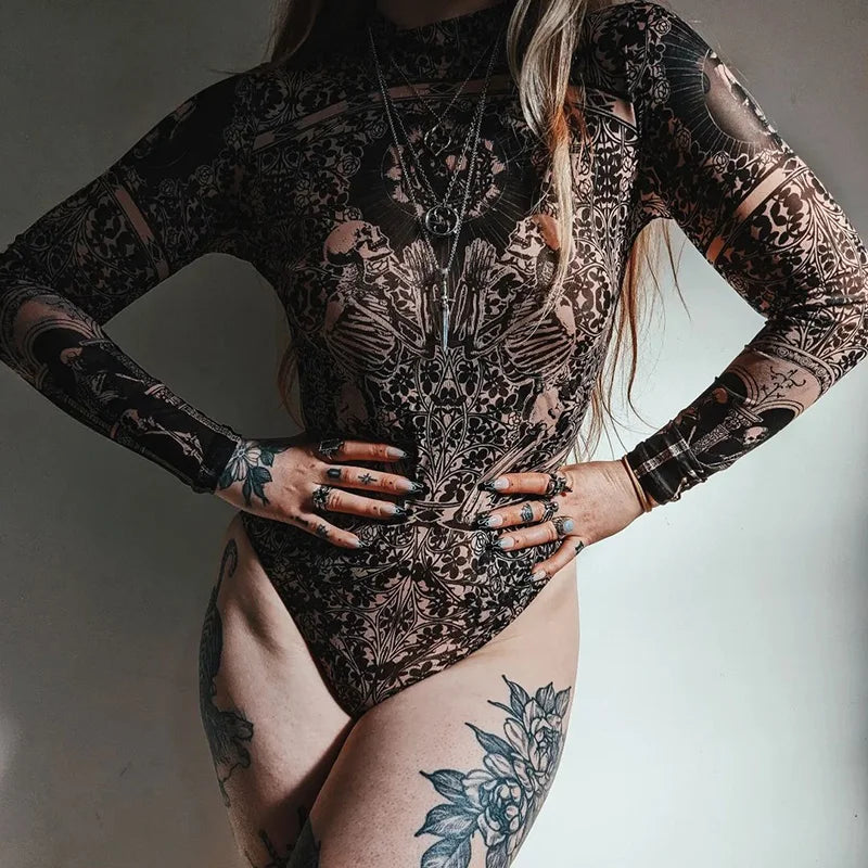 Women's Gothic Bodysuit