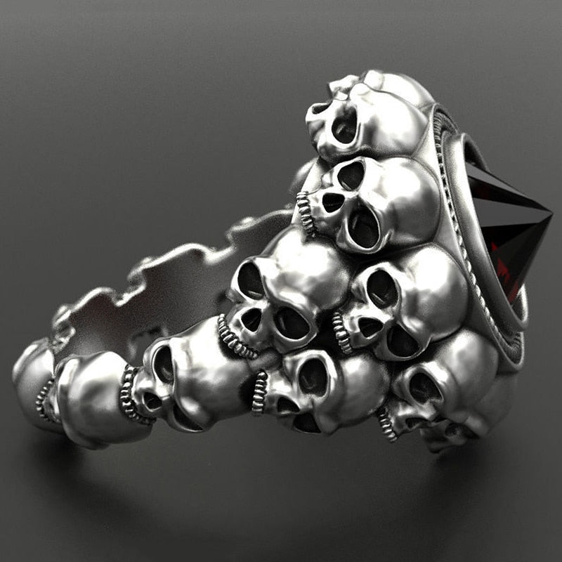 Skull Rings Men's Retro Skull Ring – Goth N' Rock