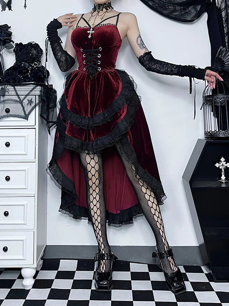 vintage goth dress Gothic Dresses by Blackwood Castle retro wedding dresses pictures red and black 15 dresses Victorian Black Wedding Dress Gothic