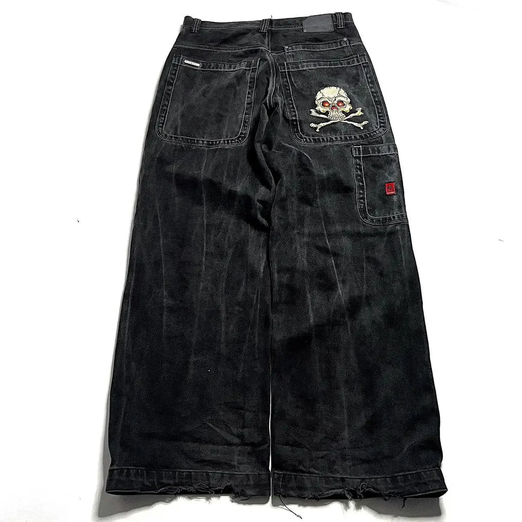 Skull Baggy Pants | Goth N' Rock