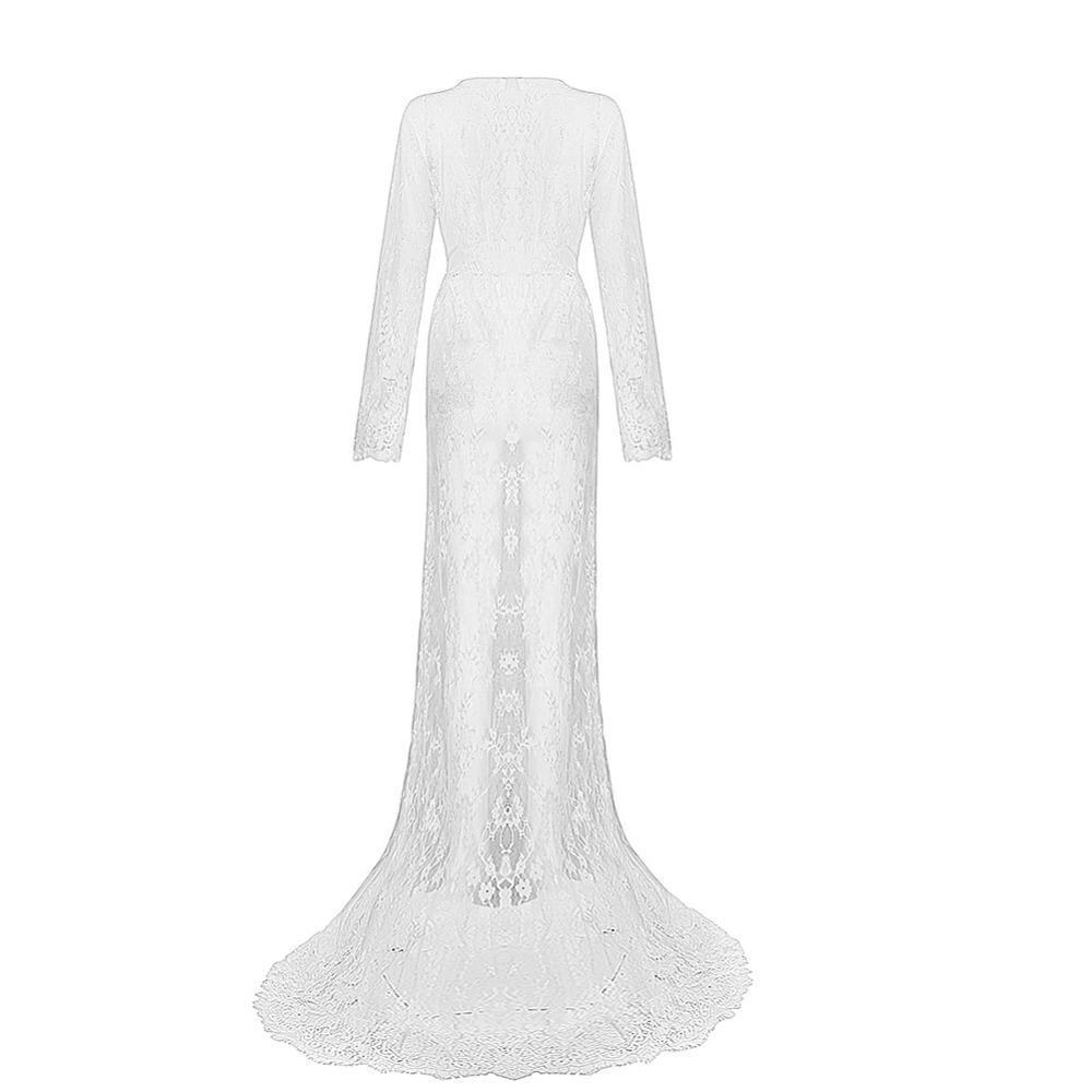 white see through dress Envy See-Through Dress, White / XL