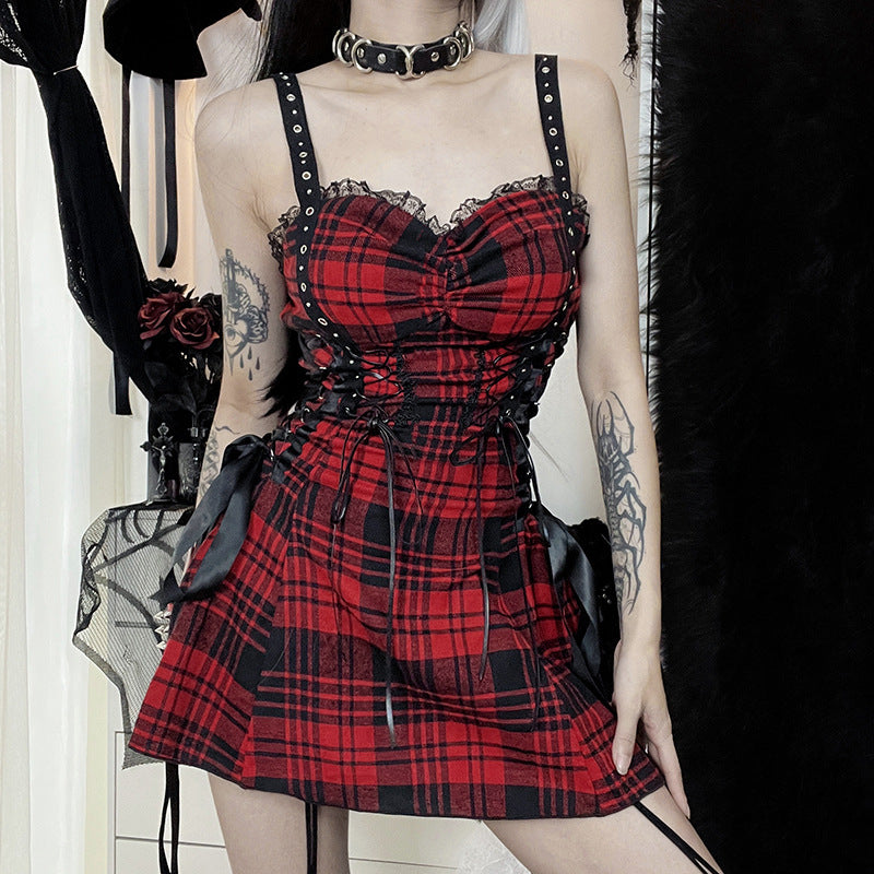 Gothic Plaid Dress