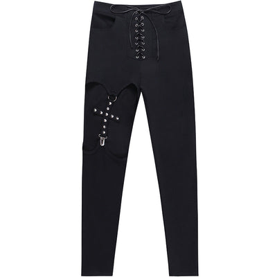 'Soulless' Lace Up Jeans