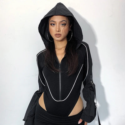 Women's Hooded Bodysuit