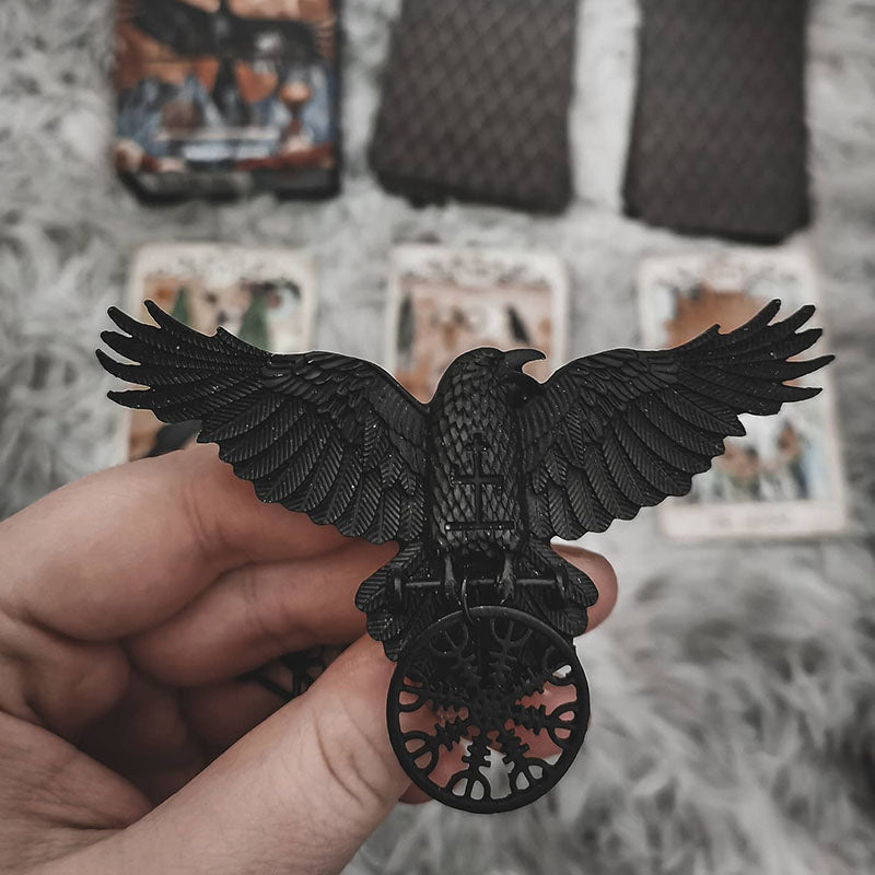 Gothic Crow Hair Clip – Goth N display picture 1