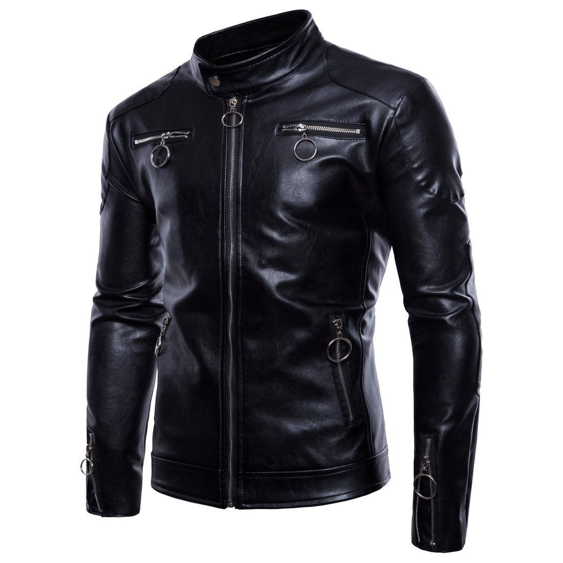 Men's Jacket Vintage Motorcycle Jacket PU Leather – Goth N' Rock