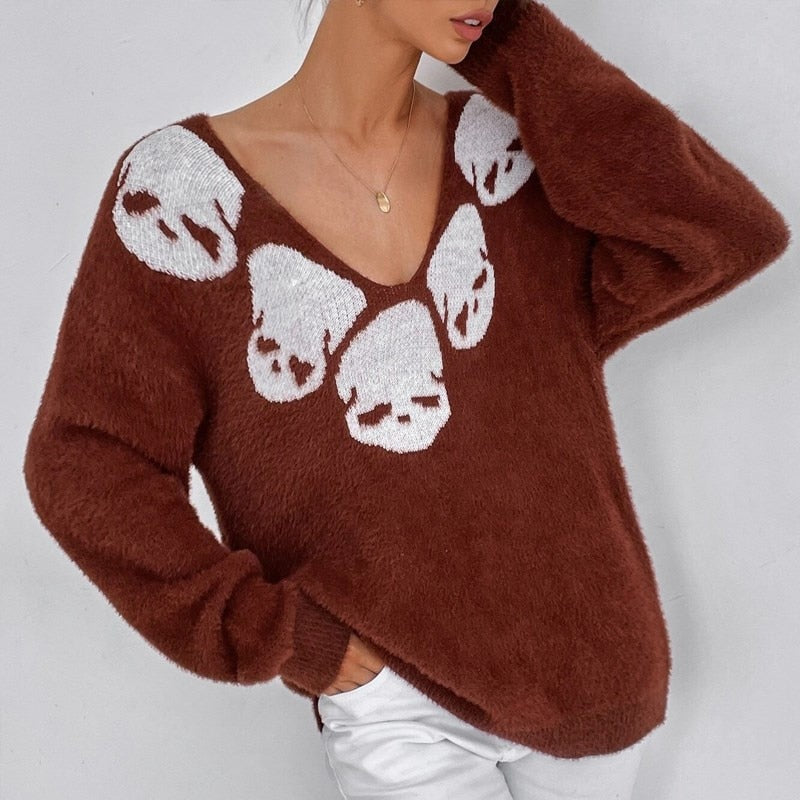 Women's Skull Sweater – Goth N' Rock