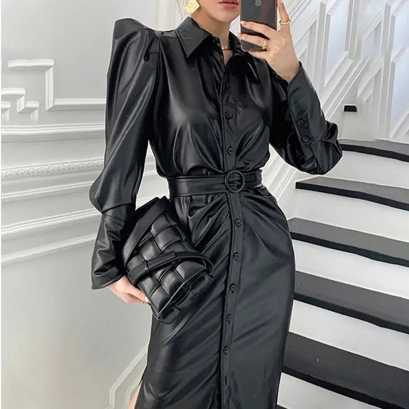 Women's Leather Dress