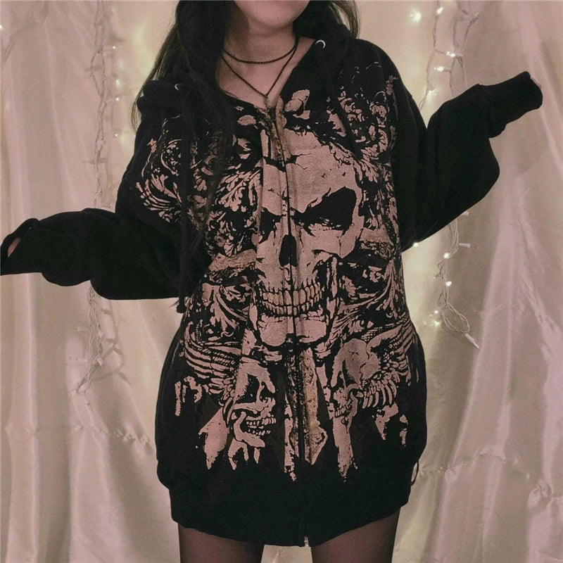 Women's Skull Hoodie