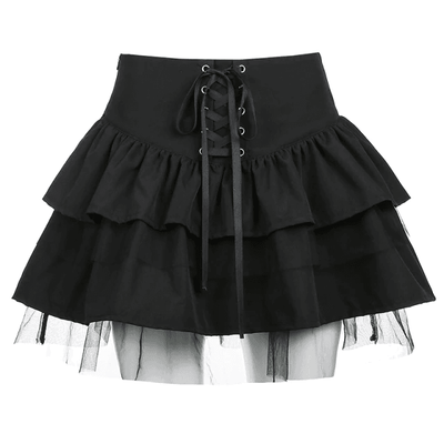 GOTH PLEATED SKIRT