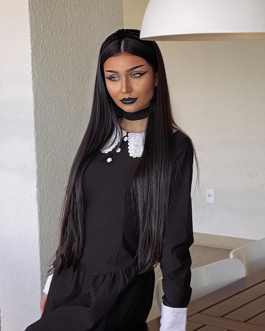 wednesday black dress Serious Wednesday Dress – Goth N' Rock