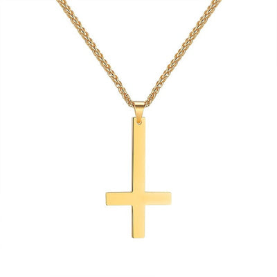 Inverted Cross Necklace