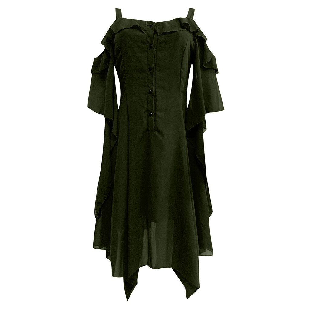 green witch dress Gothic Medieval Renaissance Witch Dress, Green