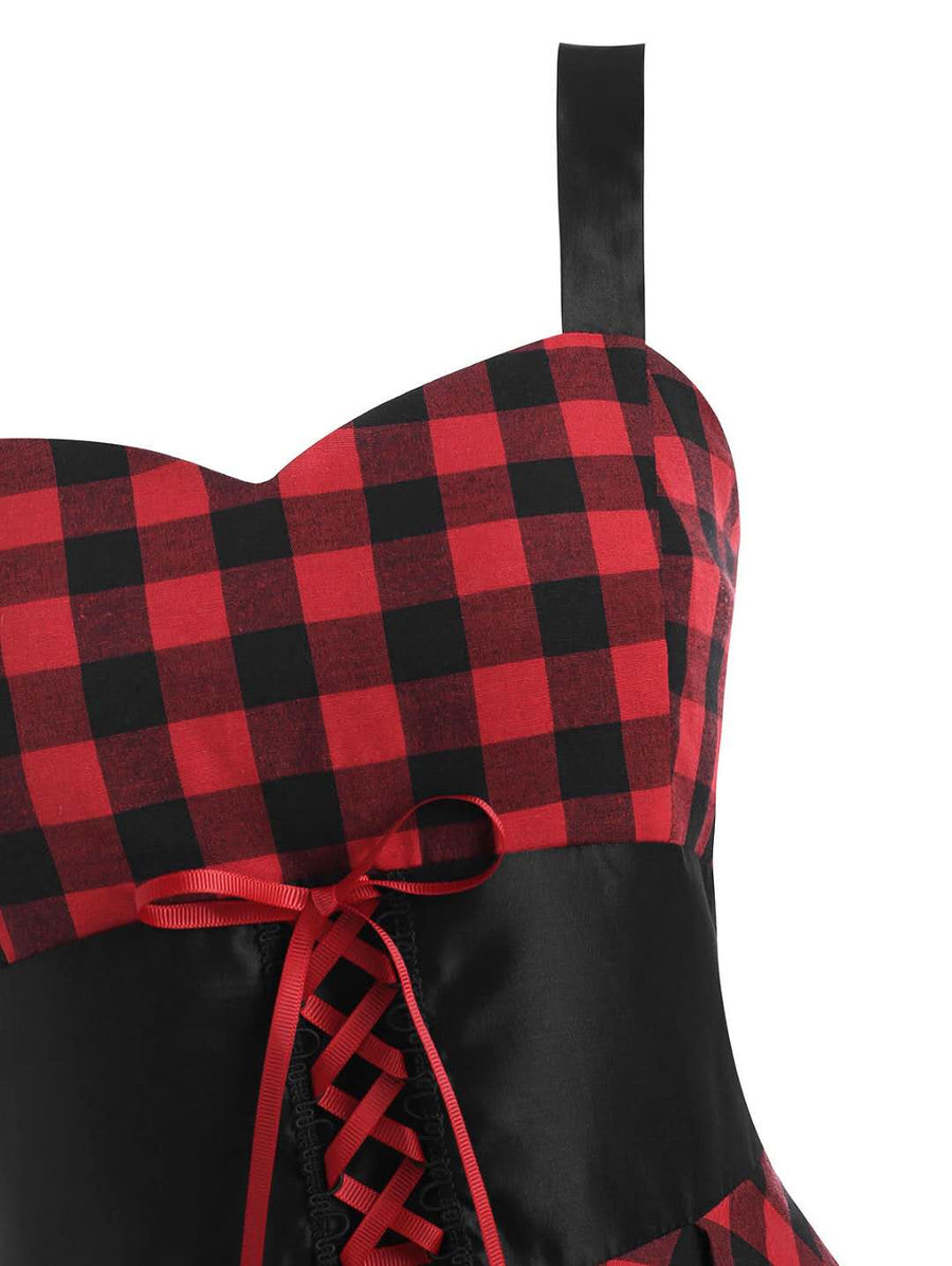 Red & Black Gothic Dress Goth N' Rock Red & Black Gothic Dress Goth N' Rock