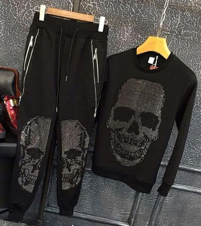 Two-Piece Skull Jumpsuit