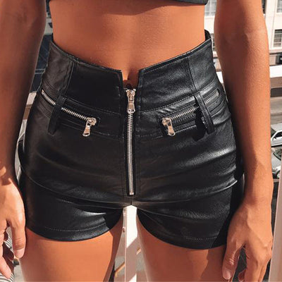 Faux Leather Shorts